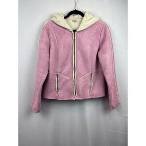 Sashimi Sherpa-Lined Pink Hooded Jacket L
